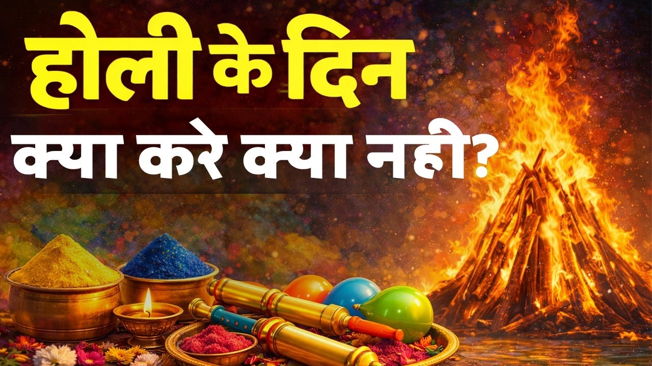 होली के दिन क्या करे क्या नहीं, किन बातों का रखे ध्यान? होली 2026 । Holi 2026