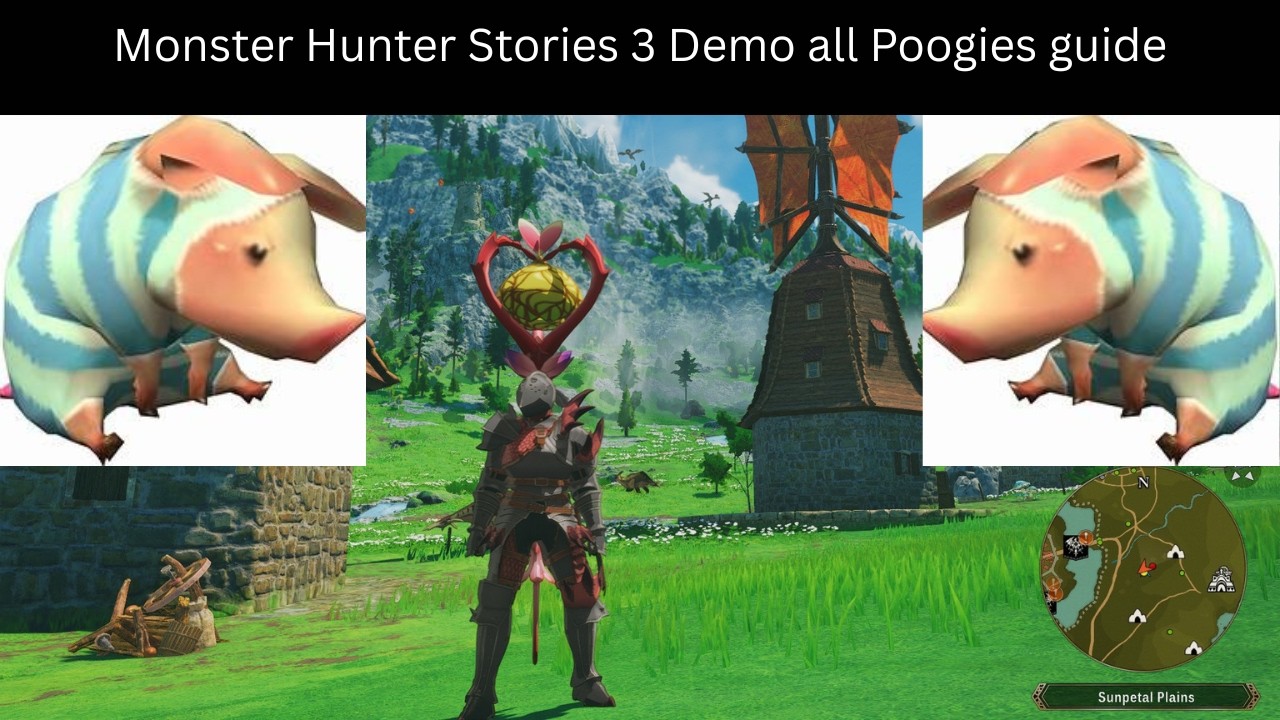 MHS3 Demo all Poogie locations plus mountain poogie check description 