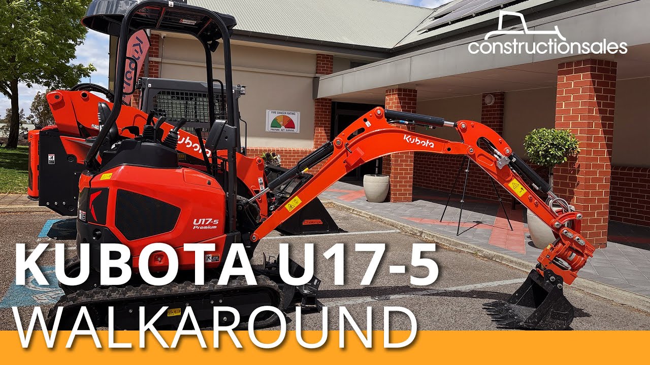 Kubota U17-5 Premium launch | Popular mini excavator receives comfort and hydraulic upgrades