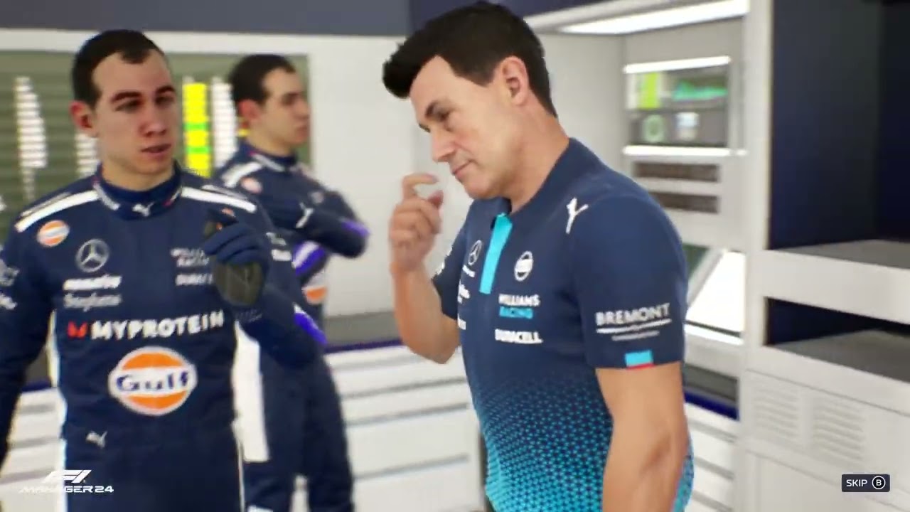 F1 MANAGER 2025 WILLIAMS NO COMMENTARY CAREER MODE #43 USA: SAINZ WIPED OUT!!