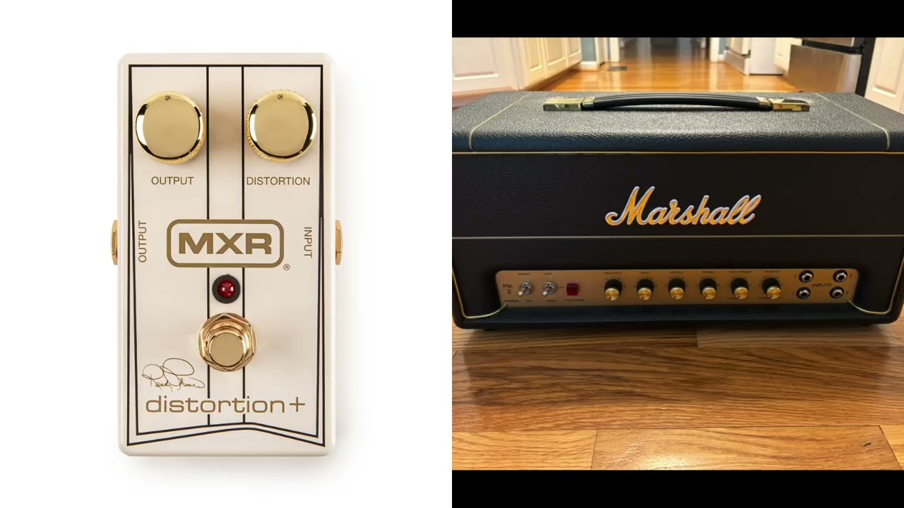 Randy Rhoads MXR Distortion, Marshall SV20h dimed - quick tone test