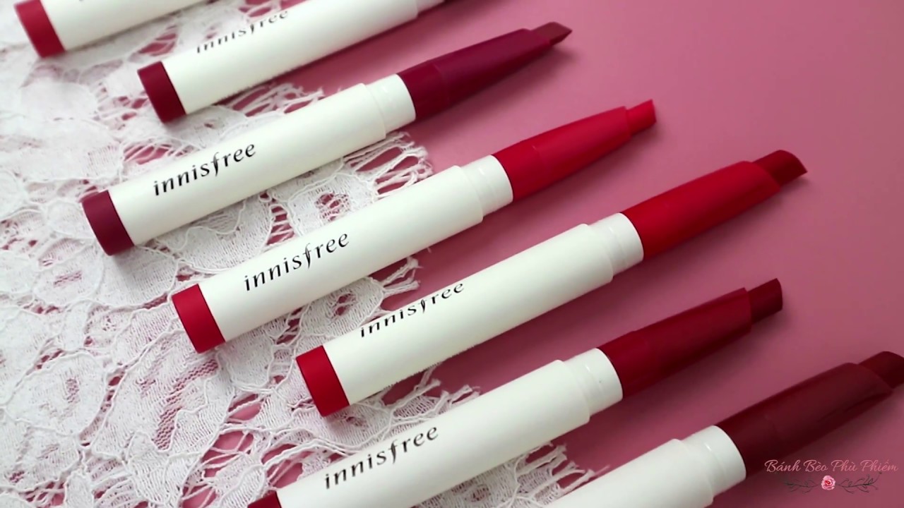 GIVEAWAY + SWATCH Innisfree Vivid Slimfit Tint - Bánh Bèo Phù Phiếm