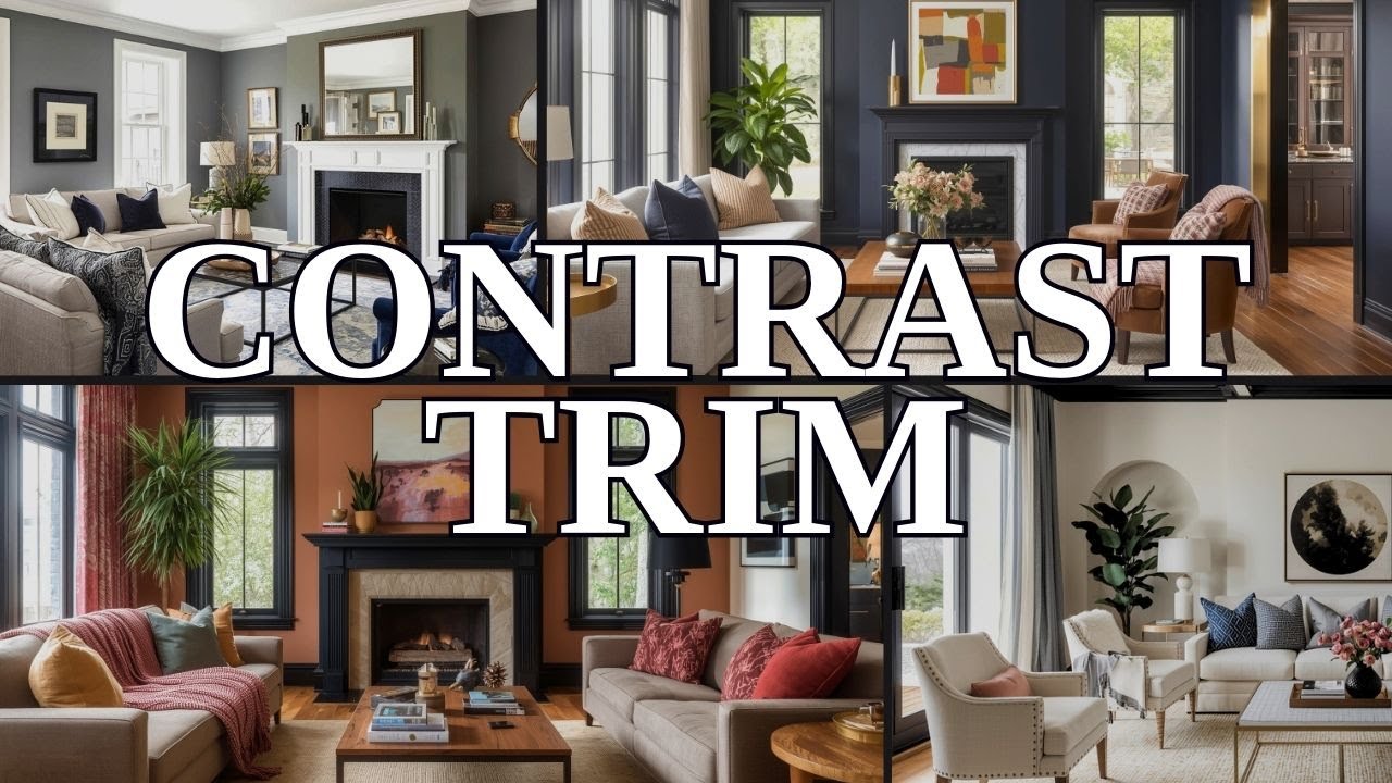 Contrast Trim Living Room Ideas 2026 | Key Styling Tips with Texture, Wood & Layering