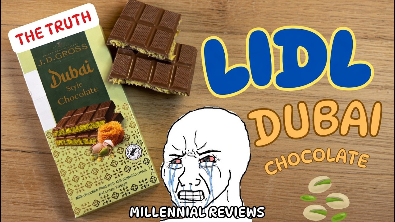 Millennial reviews Viral Lidl Dubai Chocolate