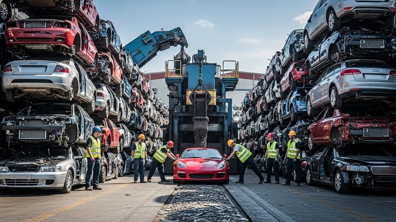 Inside a state-of-the-art car recycling plant – all done in 10 minutes.
