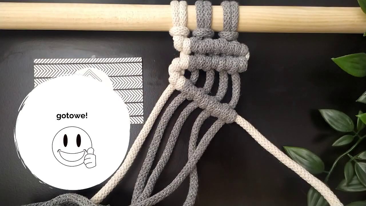 SPLOT: Clove Hitch czyli węzeł żebrowy / rypsowy | DO MACRAME! by Zasupłana