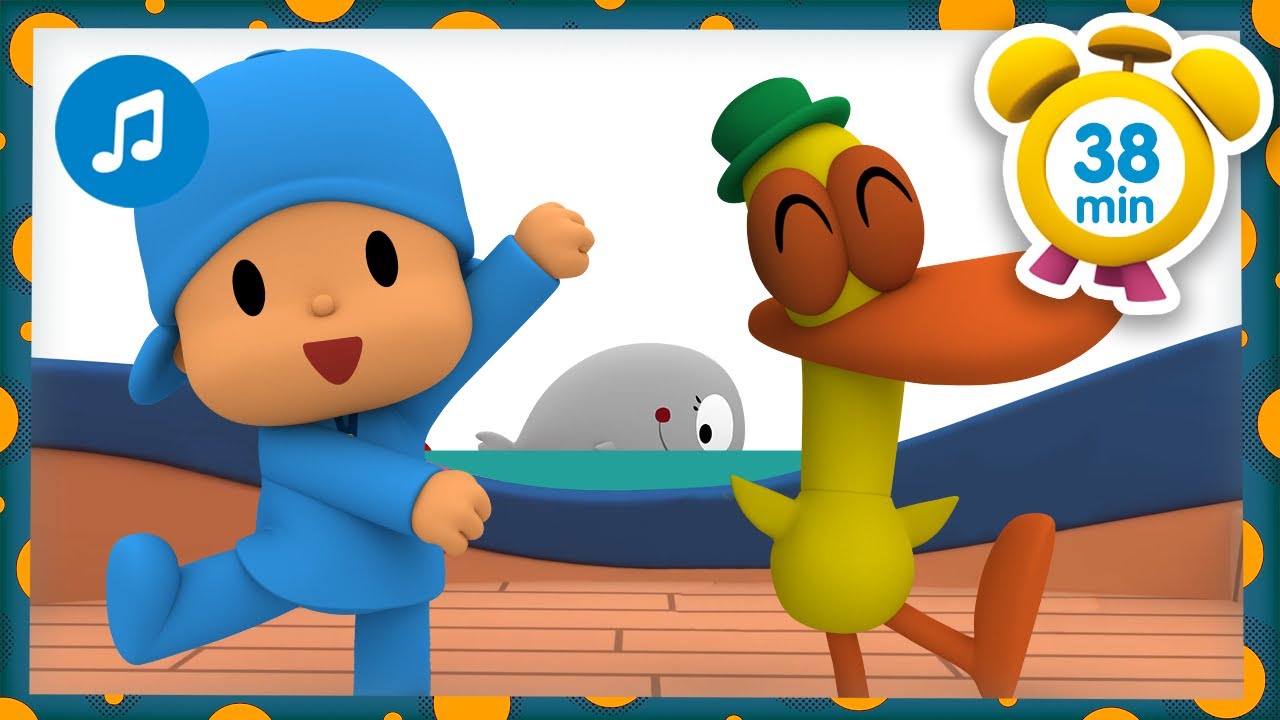 🎶🕺🏼CANCIONES INFANTILES de POCOYÓ 🎶🕺🏼 - Vamos todos a bailar [38 min] Caricaturas y dibujos animados