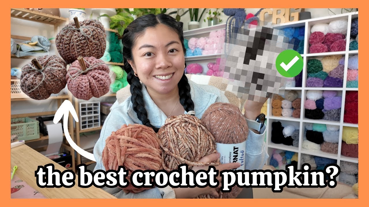 Пытаюсь связать ЛУЧШУЮ тыкву крючком 🧶 Лучшая комбинация пряжи и узора?! ПОСЛЕДНИЙ видеоблог о вя...