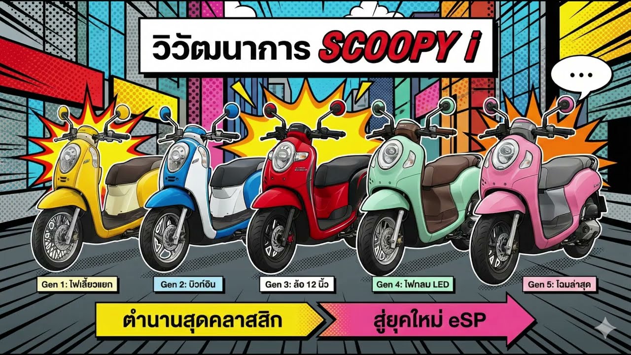 ปัญหาเฟืองท้ายหอน ของScoopy i แต่ละรุ่น 3 อาการเตือน  เช็คด่วนก่อนเสียเงินหลายพัน