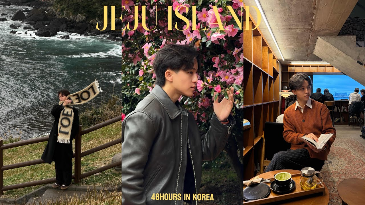 2Days in Jeju Island🇰🇷 Flower Garden, Cafes & Food | Korea Vlog