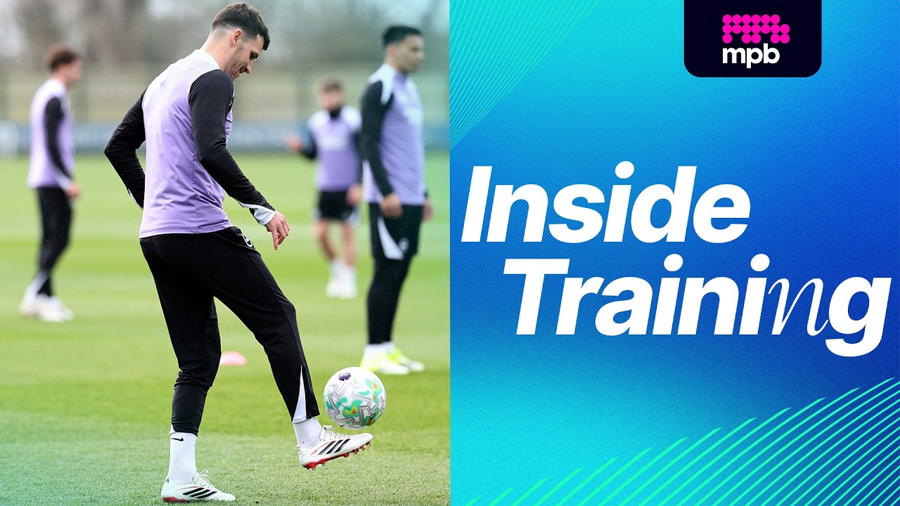 Technical work ahead of Sunderland | Brighton's Inside Training