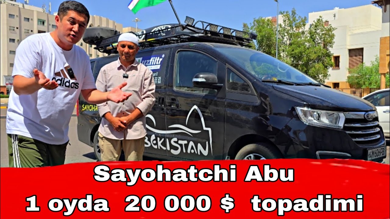 Sayohatchi Abu  rostan  10 000 $  20 000 $  pul  topadimi.