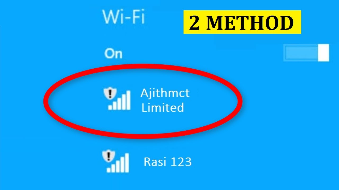 How To Fix Limited WiFi Connection On Windows 10/8/7 || Fix Limited WiFi Connection Error