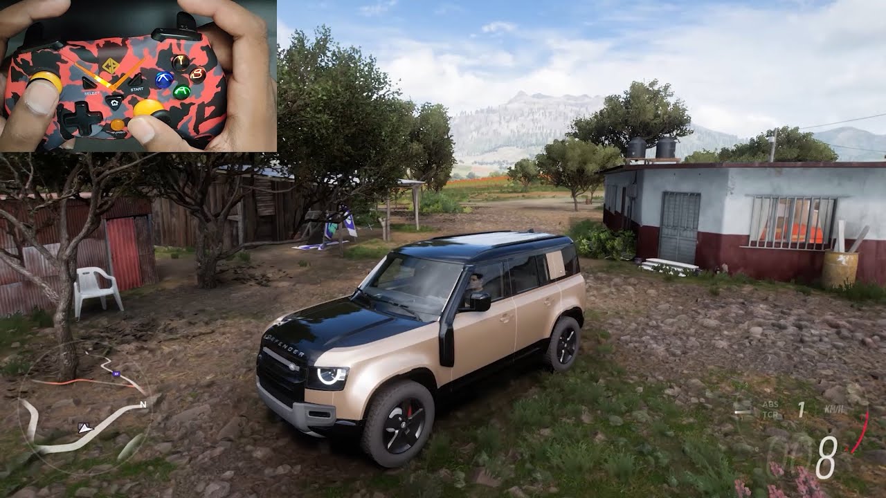 LAND ROVER DEFENDER - FORZA HORIZON 5 | gameplay with cosmic byte controller | offroading gameplay
