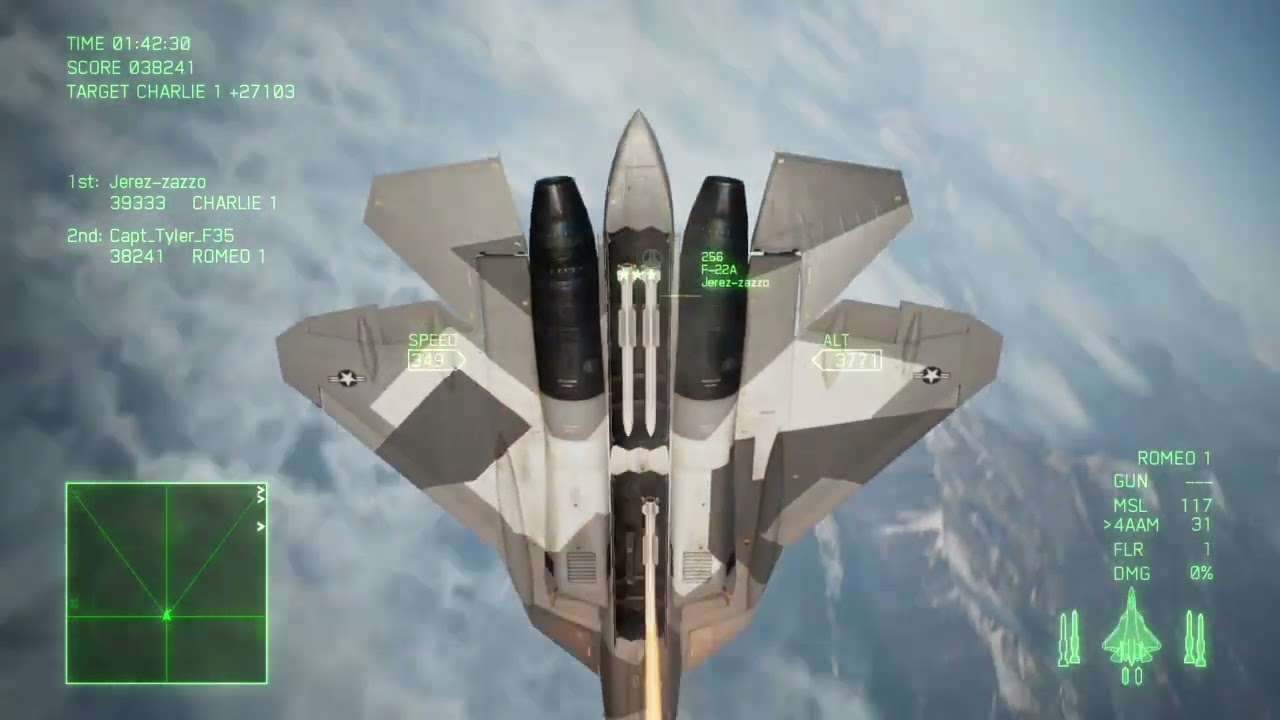 Ace Combat 7 Multiplayer - Su-57 - YF-57A