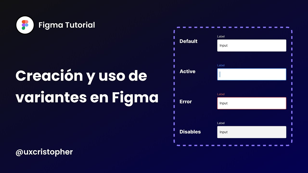 Figma Tutorial - Creación y uso de variantes en Figma