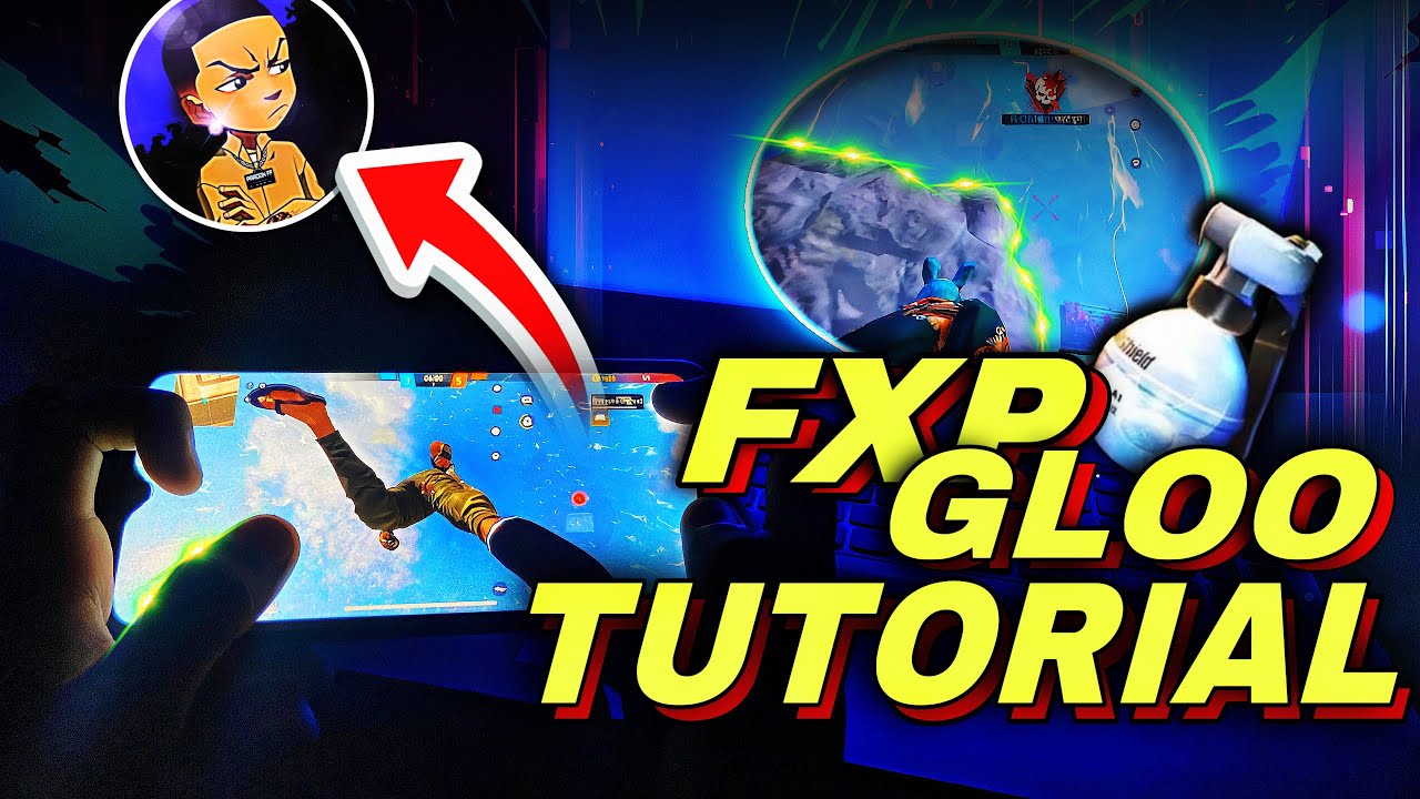FAST 💀 FXP GLOO WALL TUTORIAL WITH HANDCAM IN MOBILE 📱