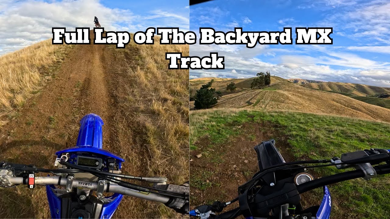 FULL LAP OF THE BACKYARD MOTOCROSS TRACK | FT KOBIE MADSEN