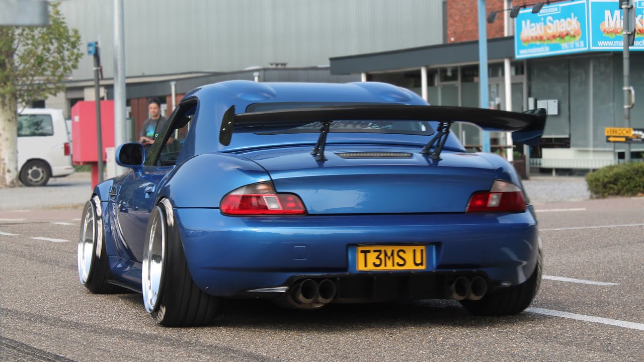 Tuner cars leaving a carshow #6