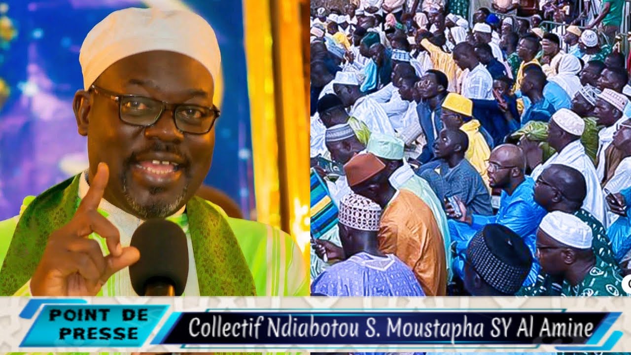 point de presse Ndiabotou Serigne Moustapha Sy Al amine