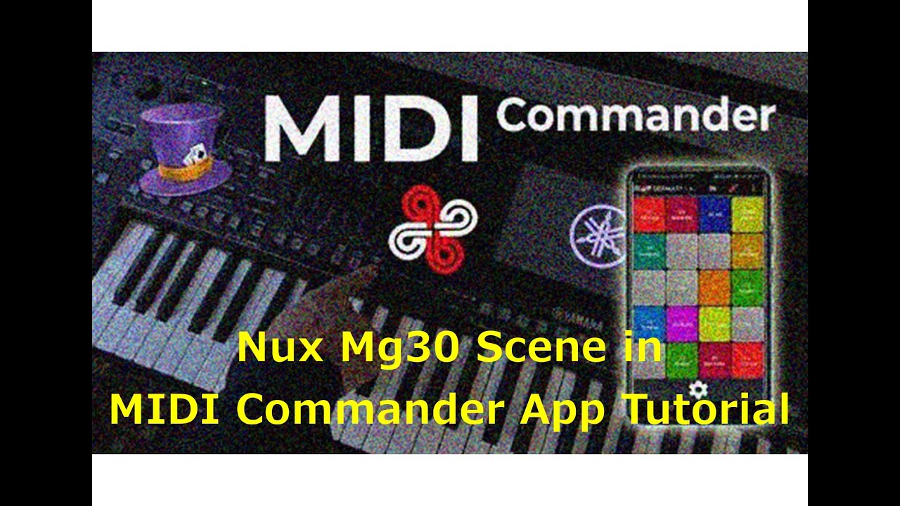 Midi Commander App Tutorial for Nux Mg-30