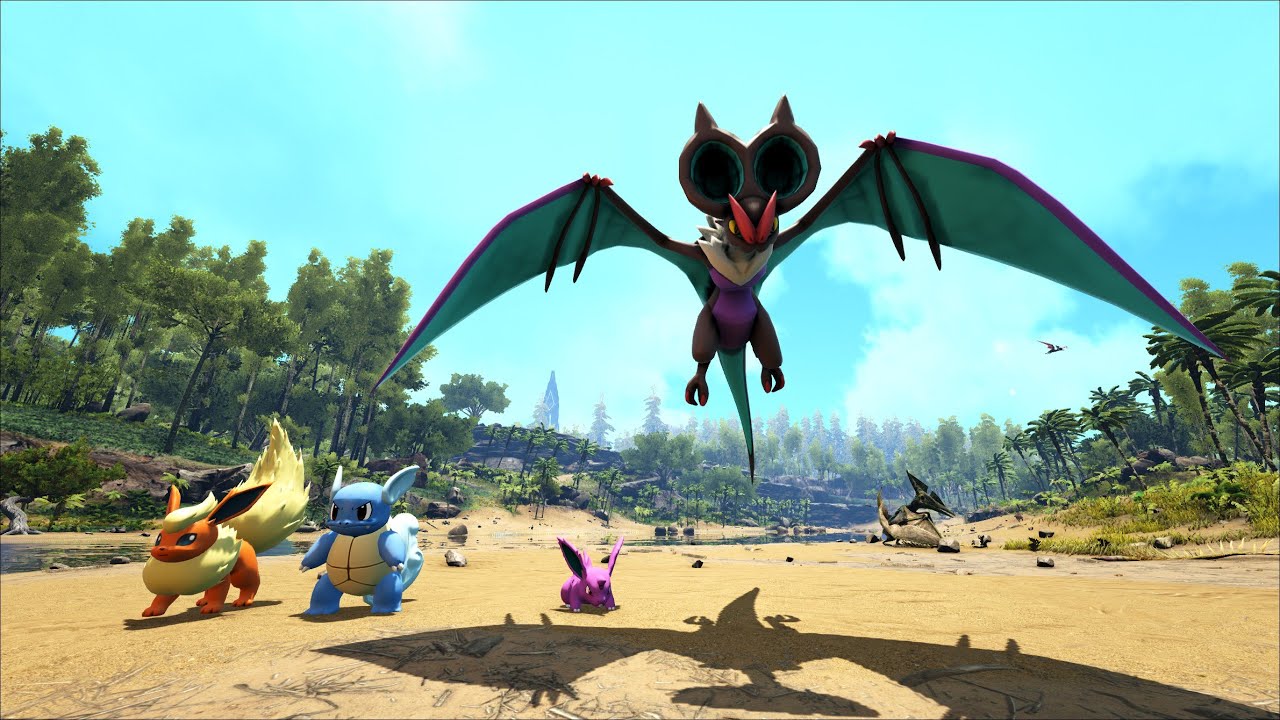 ARK: Pokemon #2 - Mình Bắt Được Một Số Pokémon Mới, Dơi Tai To và Rùa Kameil