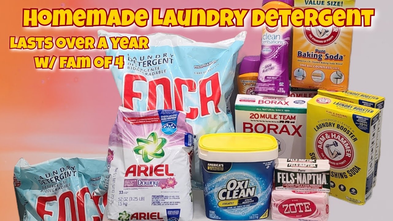 DIY Laundry Detergent pt1 | Easy & Budget Friendly | Last Up To A Year Or Longer!!