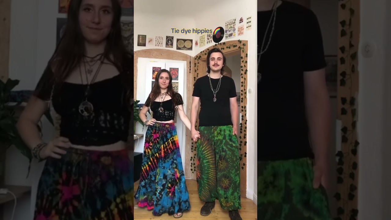 Different hippie styles for couples ☮️🌼🌿 #hippie #shorts #outfitinspo