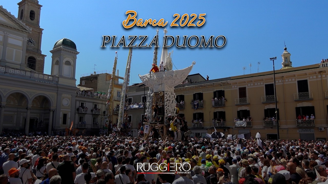 NOLA 2025 - PIAZZA DUOMO - BARCA 2025 - PARANZA FEDELISSIMA 🤍 🖤