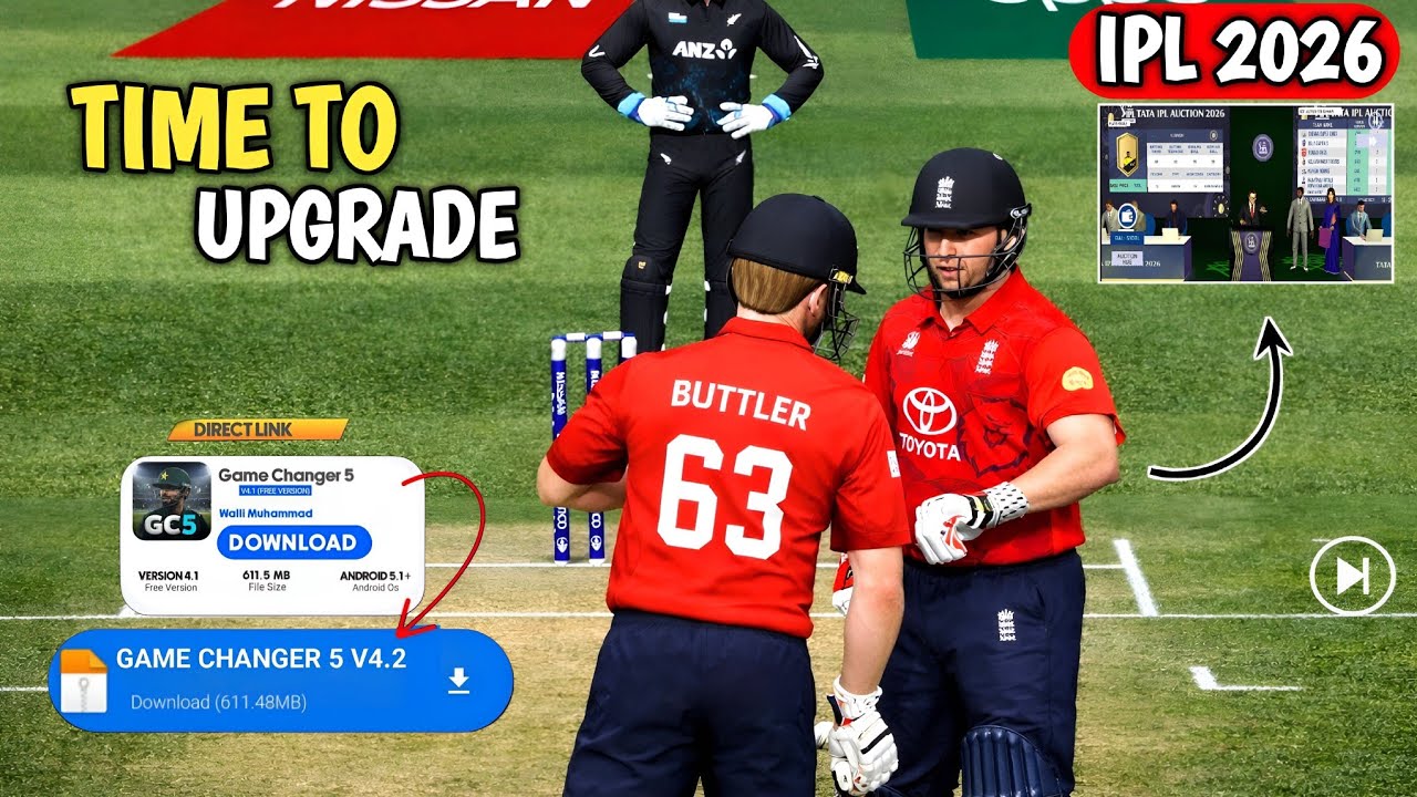 🥶 Download Now Game Changer 5 V4.2 🔥 Full Details Review | 650+ Shots & IPL 2026 Add |  Stadium 🏟️