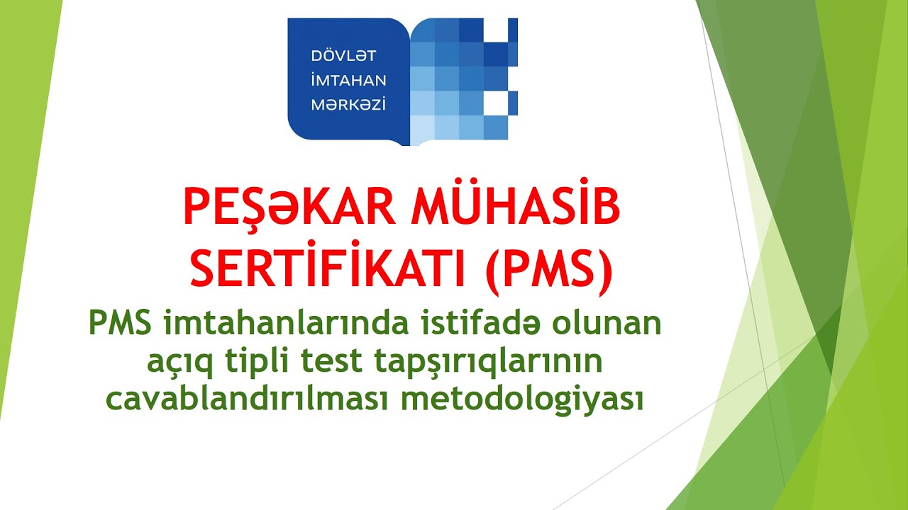 Canlı - Peşəkar Mühasib Sertifikatı