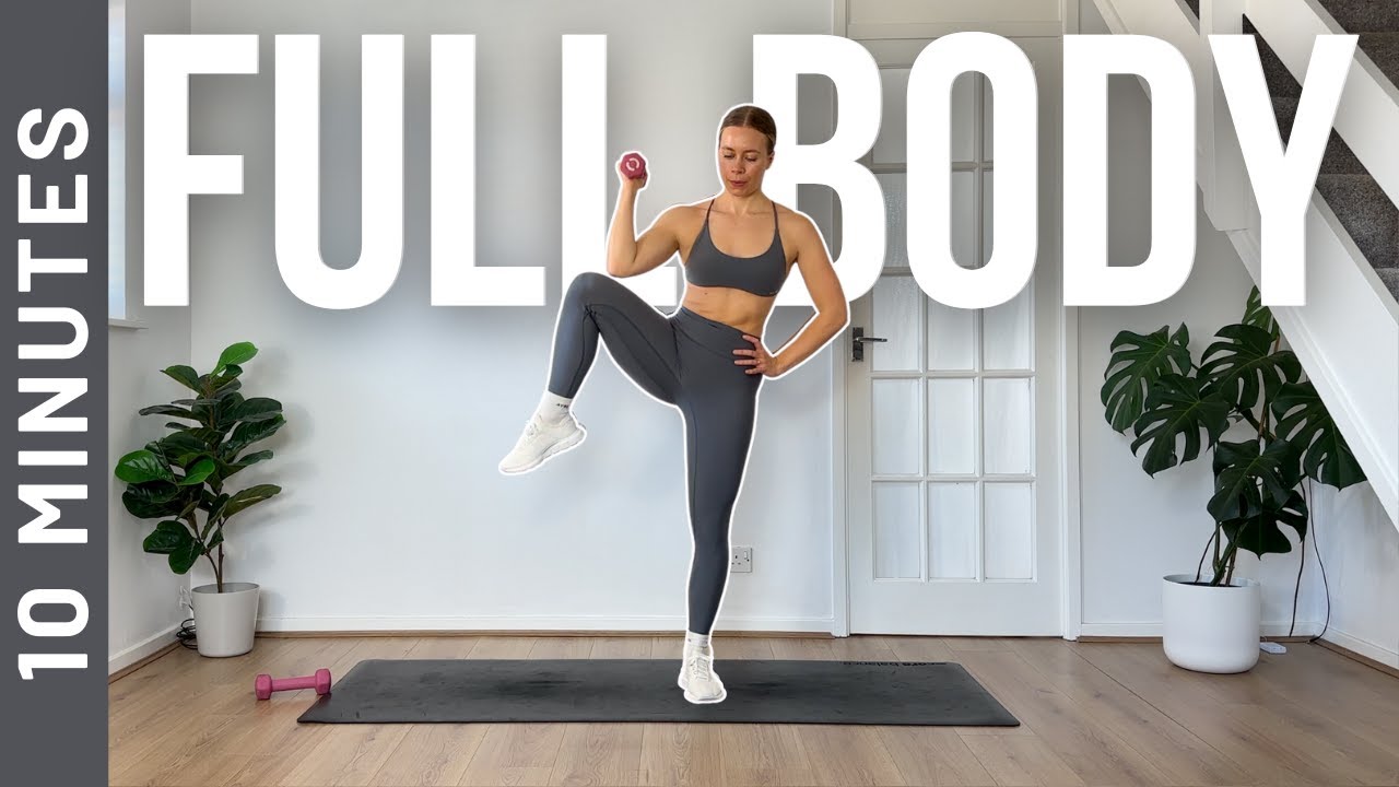 10 MIN FULL BODY SCULPT - Using Light Weights (All Standing)