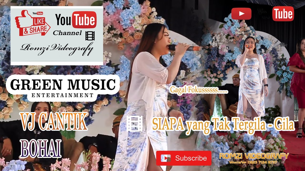OT GREEN MUSIC | Duo VJ Cantik | Siapa yangTak Tergila Gila | WD Putri & Willy | Romzi Videografy |