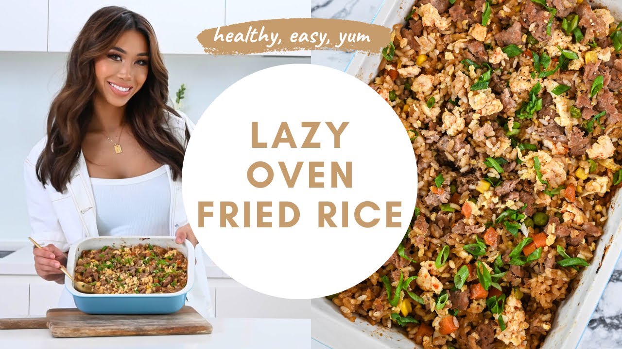 LAZY OVEN FRIED RICE | Tastier & Healthier Than Chinese Takeout!