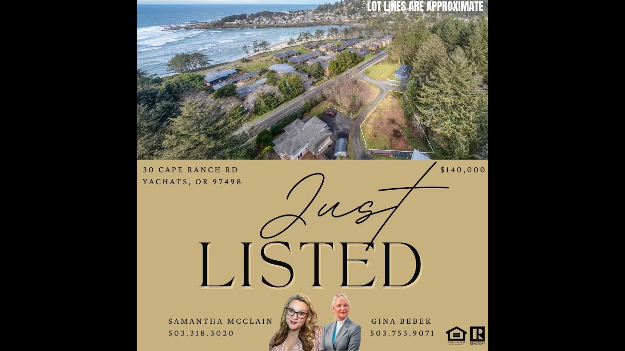 Cleared Scenic Land Lot in Yachats Oregon | Coast Homesite Close to Town & River | Utilities Nearby