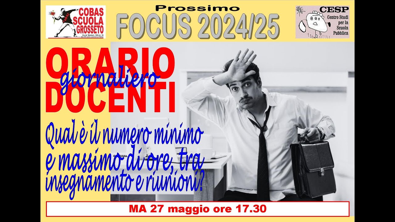 Orario giornaliero docenti