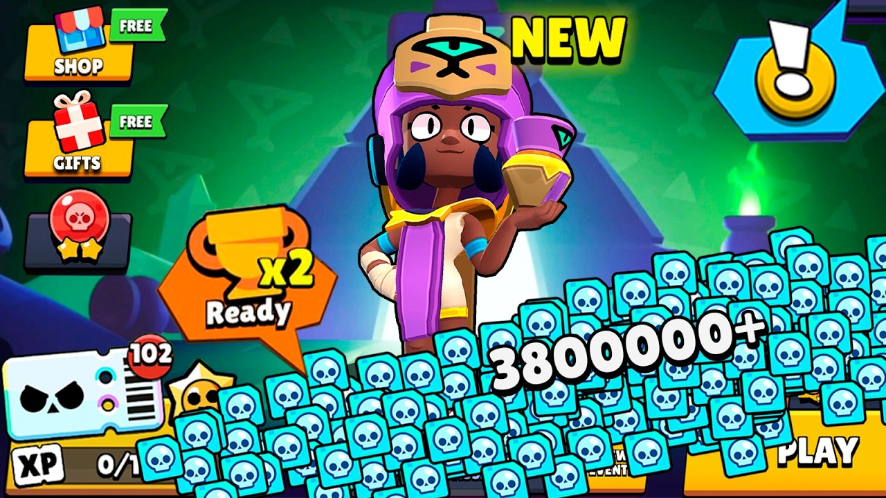Я ПЕРВЫЙ, КТО ПРОКЛЯЛ НОВОГО БОЙЦА НАДЖИЮ!!!😱 Бесплатные подарки в Brawl Stars 🎁