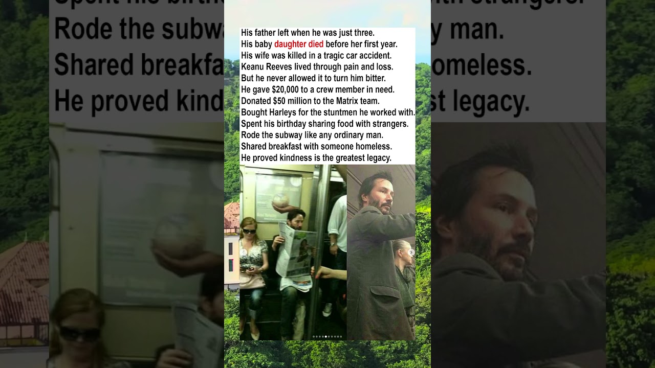 Keanu Reeves: The Kindest Man in Hollywood 🌟❤️ #KeanuReeves #Kindness #InspiringStory #Hollywood