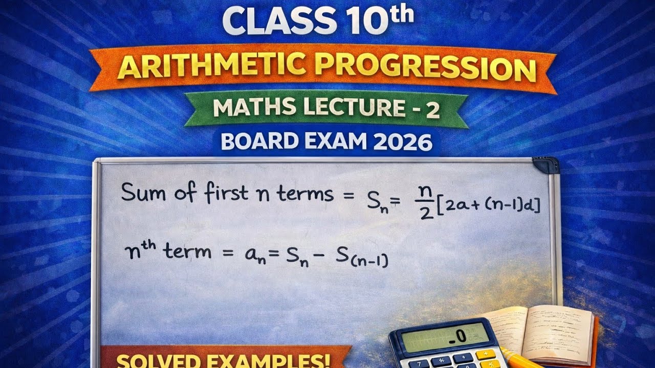 ARITHMETIC PROGRESSION #maths #mathematicclass10 ||Lecture-2 #yt 