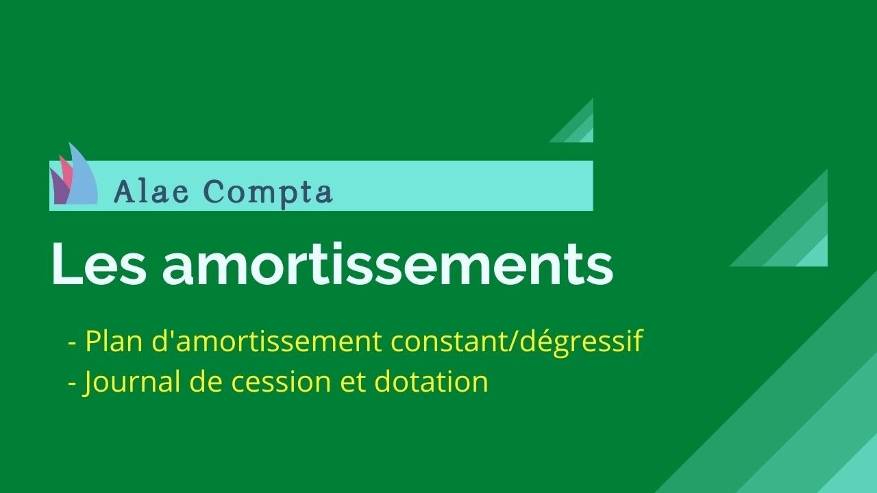 Comptabilité générale : Les amortissements (Corréction de TD 1 Pr. Siraj) en DARIJA