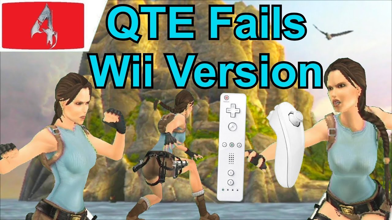 Tomb Raider Anniversary Wii Hilarious QTE's