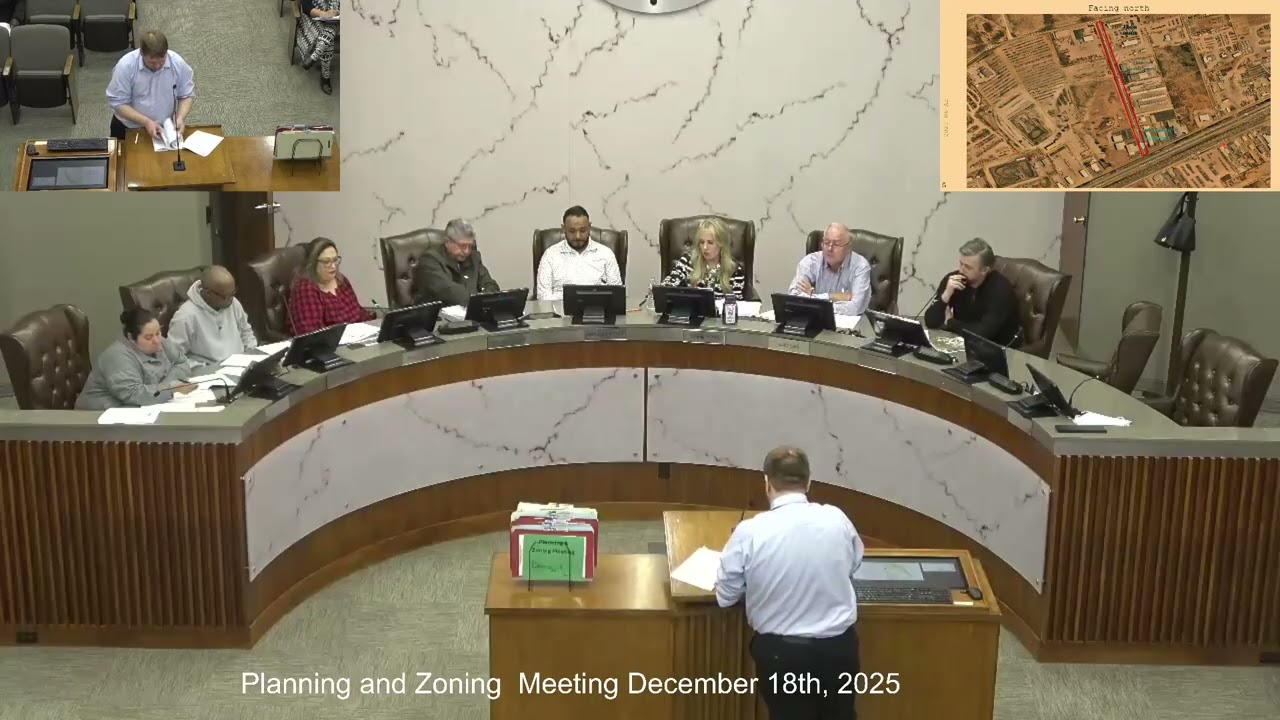Planning and Zoning  Meeting December 18th, 2025