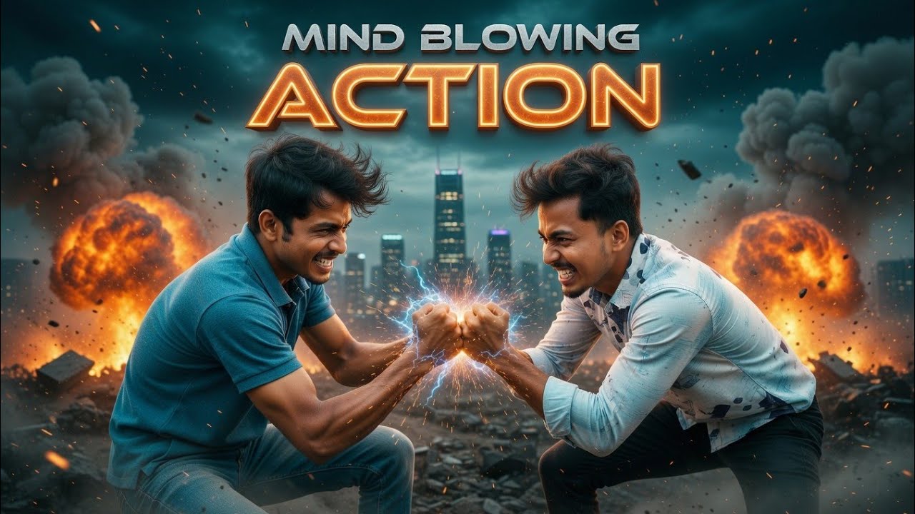 Village boys superhit action. 3D Action.