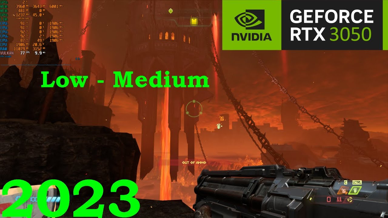 RTX 3050 | DOOM Eternal - Low, Medium Settings - Gameplay Tested In The End Of 2023