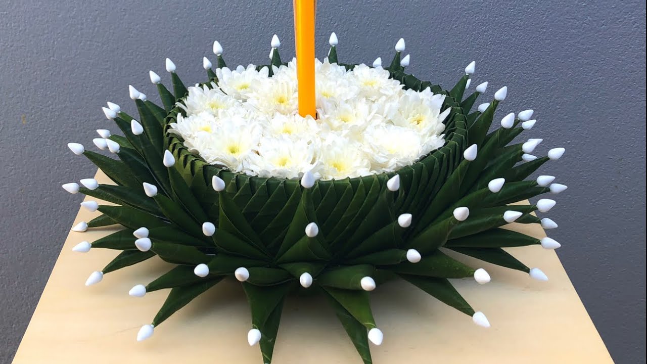กระทงใบตอง แบบที่ 21 🌸🍀| MeeDee DIY