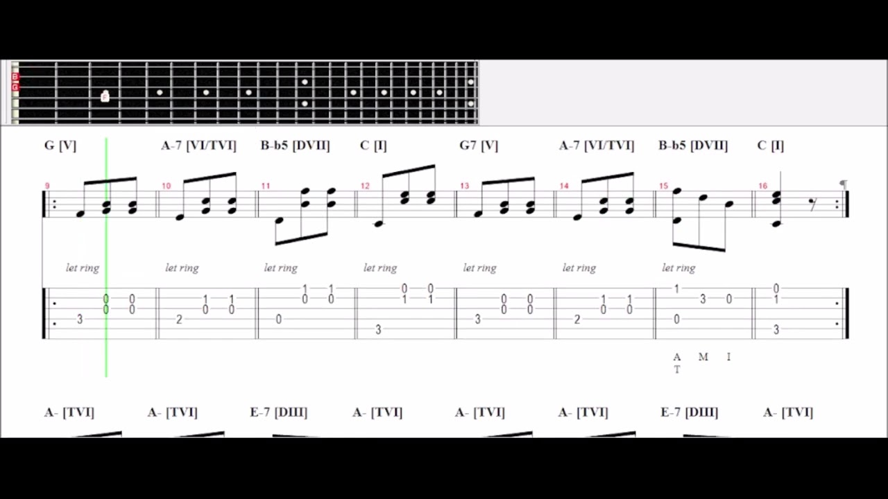 Fernando Carulli - Waltz Op. 241, No. 1 [classical GUITAR TUTORIAL TAB or MUSIC SHEET]