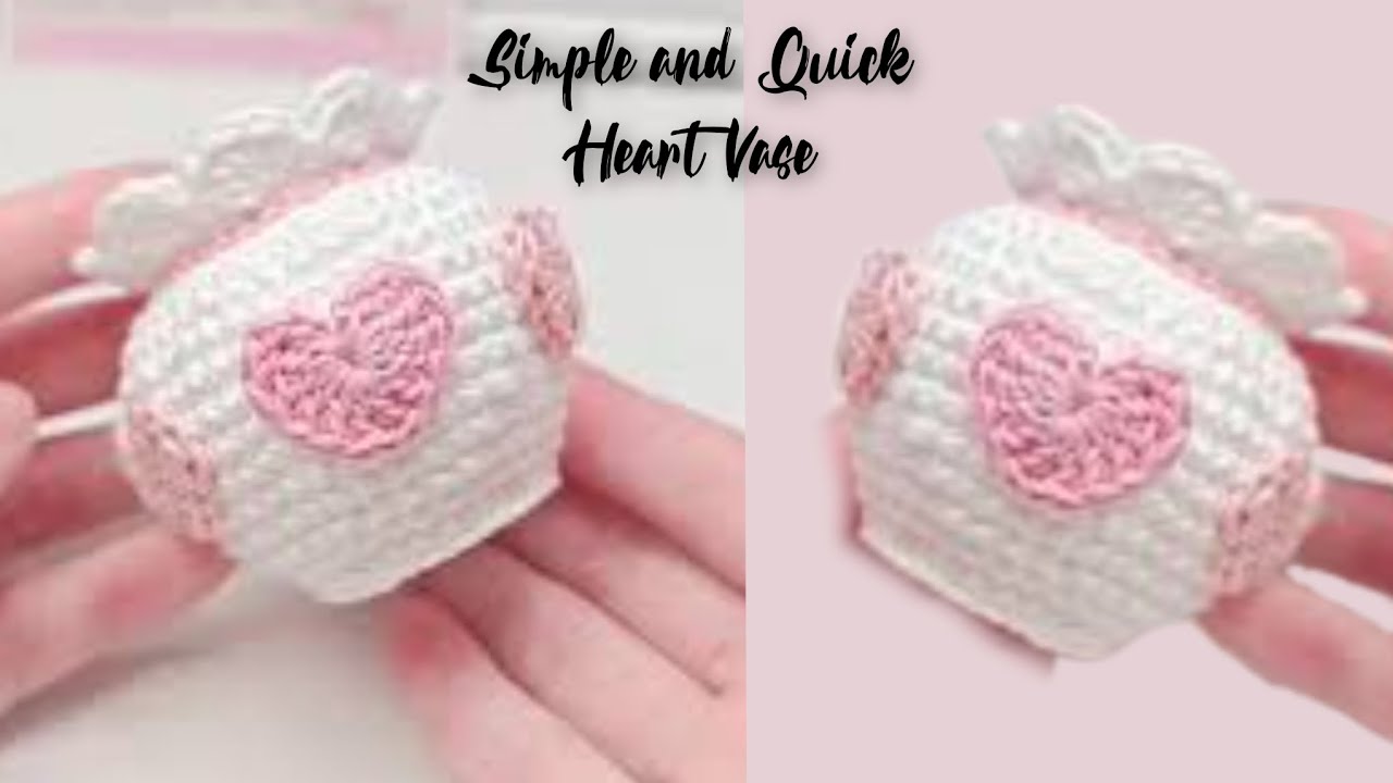 Crochet Mini Flowers Pot in 30 Minutes! Quick & Gorgeous Vase | Tutorial For Beginners 