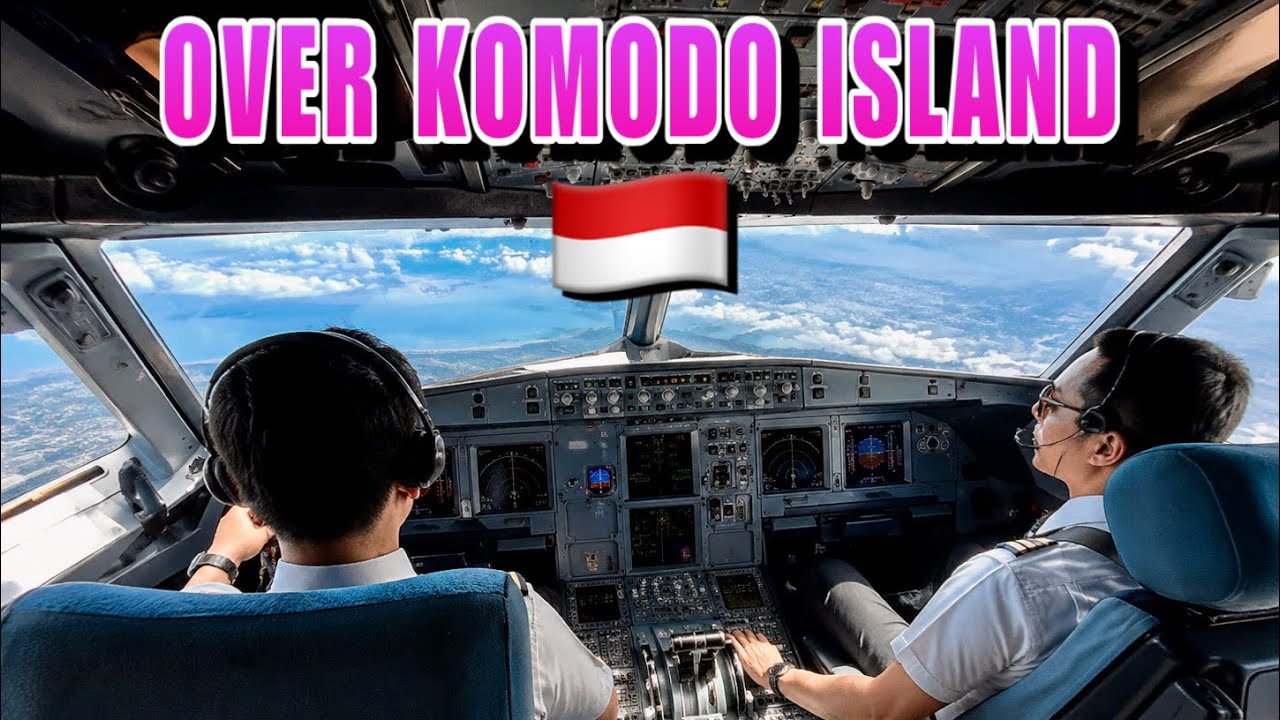 A320 PILOT’S EYE - LABUAN BAJO TO DENPASAR BALI COCKPIT ADVENTURE || Komodo island to Denpasar