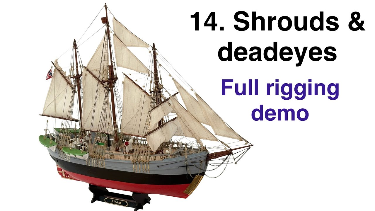 How to Rig Shrouds and Deadeyes on the Fram Model Ship – Step-by-Step demo