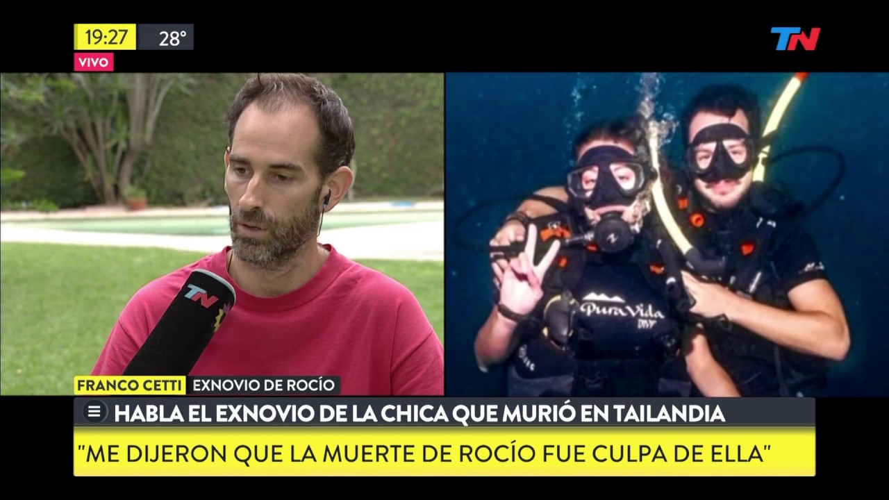 Habl&oacute; la expareja de la buceadora argentina que muri&oacute; en Tailandia